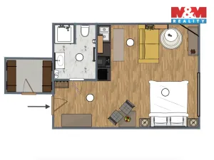 Prodej bytu 1+kk, Vrchlabí - Hořejší Vrchlabí, Horská, 31 m2