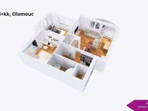 Pronájem bytu 3+kk, Olomouc - Nové Sady, Fischerova, 72 m2