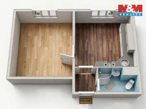 Prodej bytu 1+1, Nebanice, 35 m2
