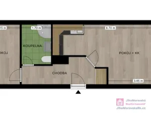 Prodej bytu 2+kk, Břeclav, Slovácká, 36 m2