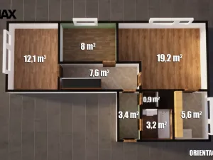 Prodej bytu 3+1, Česká Lípa, Cvikovská, 60 m2