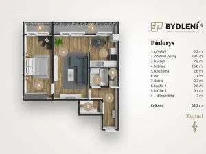 Prodej bytu 2+1, Osek, Hrdlovská, 61 m2