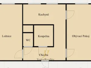 Pronájem bytu 2+1, Beroun, Třída Míru, 54 m2