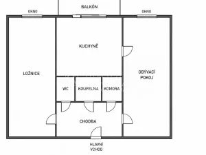Prodej bytu 2+1, Nymburk, U Růžáku, 49 m2