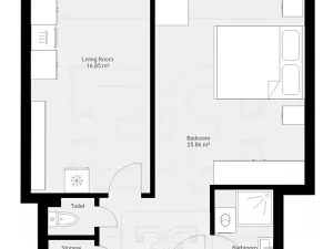 Pronájem bytu 2+kk, Praha - Vršovice, Ruská, 48 m2