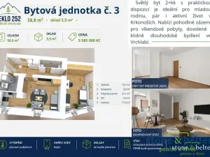 Prodej bytu 1+kk, Vrchlabí, Peklo, 27 m2