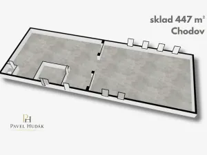 Pronájem skladu, Chodov, Tovární, 447 m2