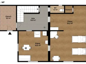 Prodej rodinného domu, Velké Kunětice, 166 m2