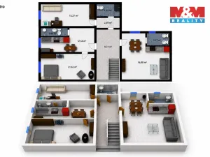 Pronájem rodinného domu, Velim, třída Krále Jiřího, 280 m2
