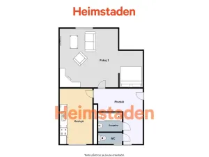 Pronájem bytu 1+1, Havířov - Město, U Stromovky, 40 m2
