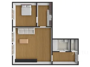 Pronájem bytu 2+kk, Praha, Americká, 46 m2