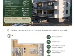 Prodej bytu 2+kk, Hořice, 63 m2