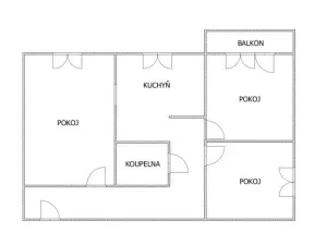 Prodej bytu 3+1, Litvínov - Janov, Hamerská, 75 m2