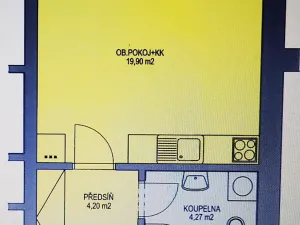 Pronájem bytu 1+kk, Jihlava, U Cihelny, 28 m2