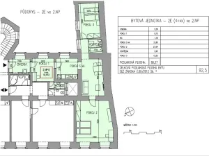 Pronájem bytu 4+kk, Brno, Novobranská, 92 m2