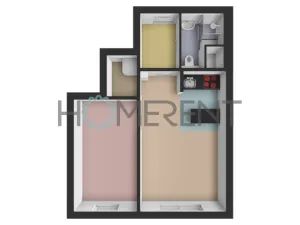 Pronájem bytu 2+kk, Praha - Hodkovičky, Pod lysinami, 41 m2