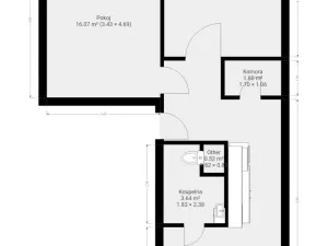 Pronájem bytu 2+1, Tišnov, Hornická, 53 m2