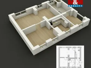 Prodej bytu 2+1, Hejnice, 72 m2