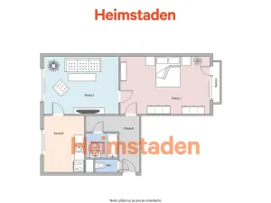 Pronájem bytu 2+1, Havířov - Město, Hakenova, 52 m2
