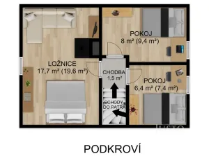 Prodej chaty, Slabčice - Písecká Smoleč, 115 m2