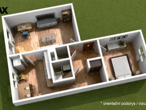 Prodej bytu 2+1, Domašov u Šternberka, 59 m2