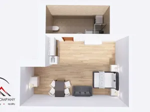 Pronájem bytu 1+kk, Ostrava, Cihelní, 38 m2