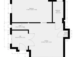 Pronájem bytu 2+kk, Praha - Libeň, Na Rokytce, 46 m2
