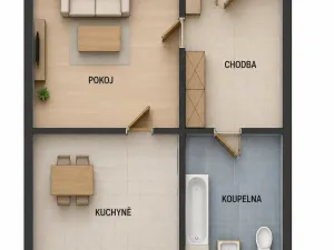 Prodej bytu 1+1, Plzeň - Východní Předměstí, Francouzská třída, 39 m2