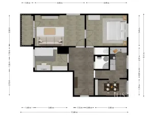 Prodej bytu 3+1, Písek - Hradiště, Ke Střelnici, 78 m2