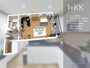 Prodej bytu 2+kk, Praha - Stodůlky, Symfonická, 51 m2