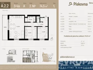Prodej bytu 3+kk, Beroun, 74 m2