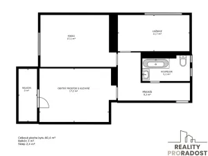Prodej bytu 3+kk, Praha, Krátká, 60 m2