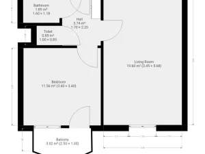 Pronájem bytu 2+kk, České Budějovice - České Budějovice 7, Papírenská, 38 m2