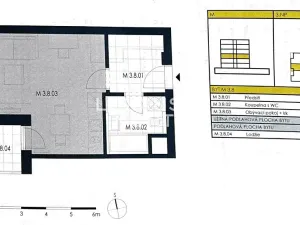 Pronájem bytu 1+kk, Praha - Vysočany, Strnadových, 34 m2