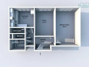 Prodej bytu 2+1, Plzeň, Částkova, 56 m2