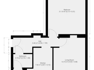 Pronájem bytu 2+1, Praha - Podolí, Dvorecká, 57 m2