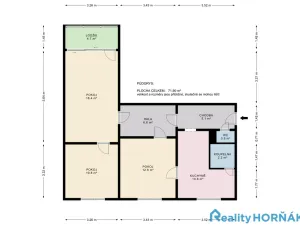 Prodej bytu 3+1, Bechyně, Libušina, 72 m2