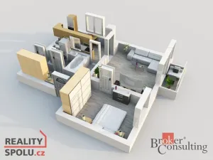Pronájem bytu 2+1, Rychnov nad Kněžnou, Hrdinů odboje, 54 m2