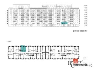 Pronájem bytu 2+kk, Praha - Vysočany, Fafkových, 50 m2