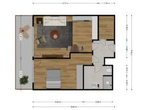 Pronájem bytu 2+kk, Kralupy nad Vltavou - Lobeček, J. Wolkera, 63 m2