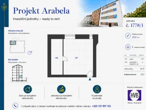 Prodej bytu 1+kk, Praha, U zákrutu, 29 m2