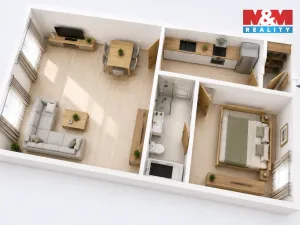 Prodej bytu 2+kk, Kolín - Kolín V, U Borků, 46 m2