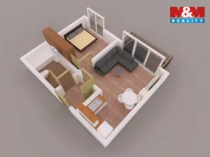 Prodej bytu 2+kk, Praha - Zličín, Sazovická, 52 m2