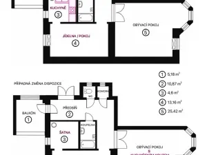 Prodej bytu 2+kk, Brno, Úvoz, 65 m2