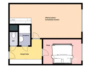 Prodej bytu 2+kk, Praha - Horní Měcholupy, Nad přehradou, 43 m2