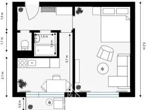 Prodej bytu 1+1, Kladno, Finská, 35 m2