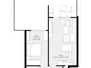 Pronájem bytu 2+kk, Moravany, Višňová, 61 m2