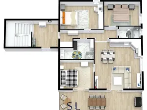 Prodej bytu 3+kk, Zaton, Chorvatsko, 92 m2