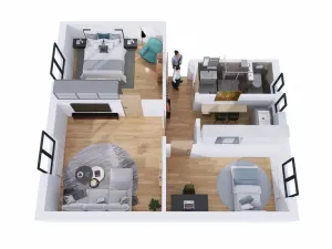 Prodej bytu 3+kk, Uničov, Hrubého, 61 m2
