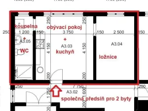 Pronájem bytu 2+kk, Cheb, Evropská, 31 m2